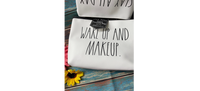 Rae Dunn Cosmetic Bag Set Makeup Essentials Slay all Day