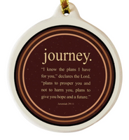 Jeremiah Journey Porcelain Ornament Gift Boxed Christmas Honest Strength Love Trust Christian - Laurie G Creations