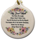 Soul Mate Porcelain Christmas Ornament Gift My Love Friend Thank You - Laurie G Creations