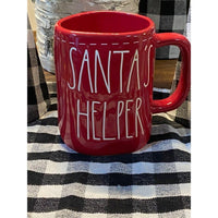 Rae Dunn Red Santas Helper Christmas Mug