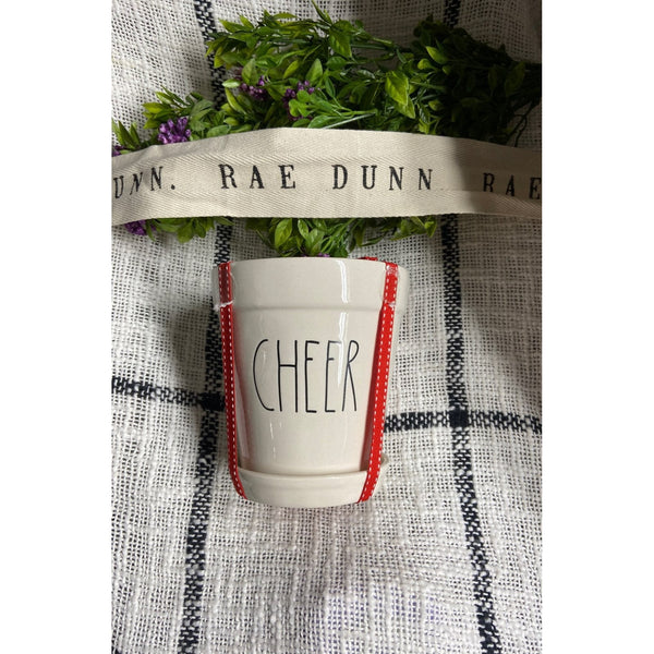 Rae Dunn Cheer Flower Pot Planter