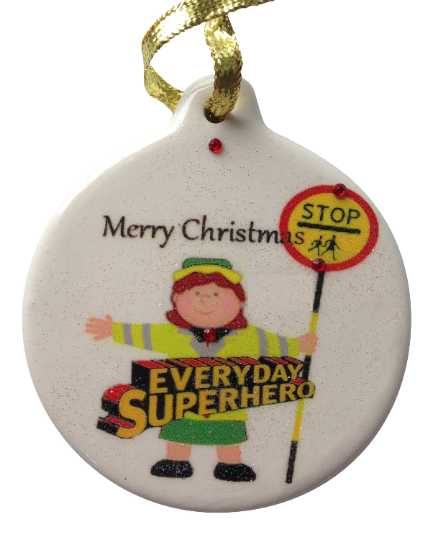 Crossing Guard Porcelain Ornament Everyday Superhero – Laurie G