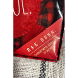Rae Dunn Red Black Buffalo Check Garland